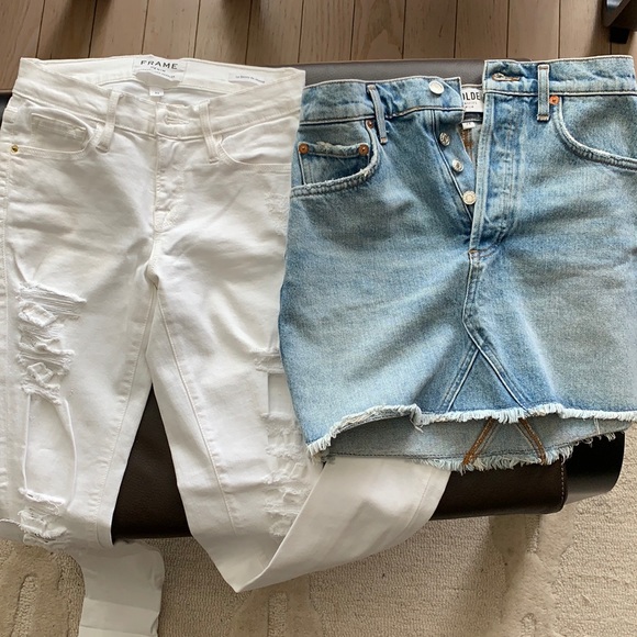 Agolde Denim - Agolde skirt & frame denim size 24